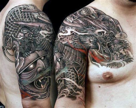 Dragon And Samurai Tattoo Designs