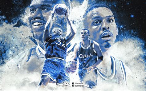 Shaq and Penny - Orlando Magic NBA Wallpaper by skythlee on DeviantArt