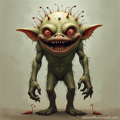 monster   human face prompts stable diffusion