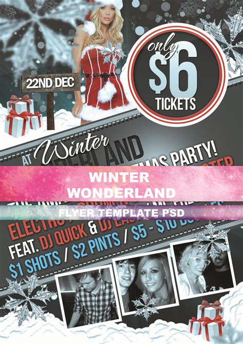 Winter Wonderland FLYER TEMPLATE PSD by GlorijaDubravcic on DeviantArt