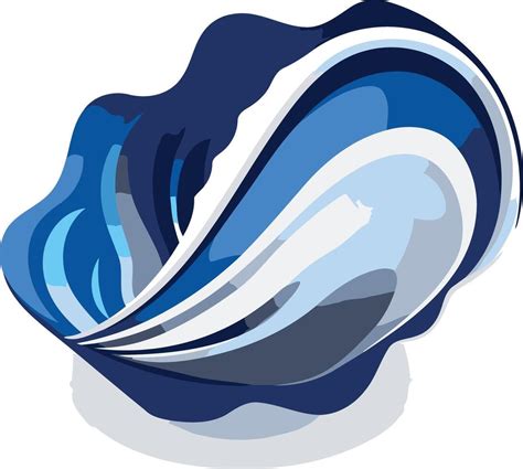 Abstract Blue and White Shell Design 49252261 Vector Art at Vecteezy