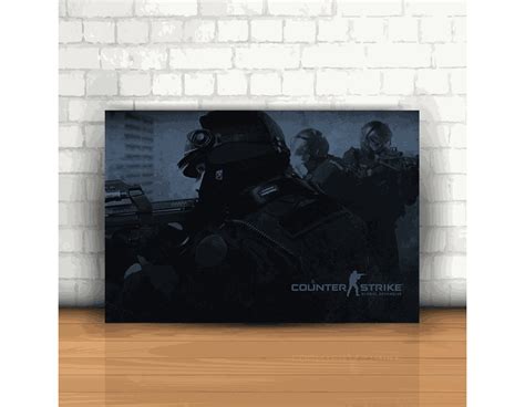 Placa Decorativa Counter Strike Mod 07 Inter Adesivos Decorativos