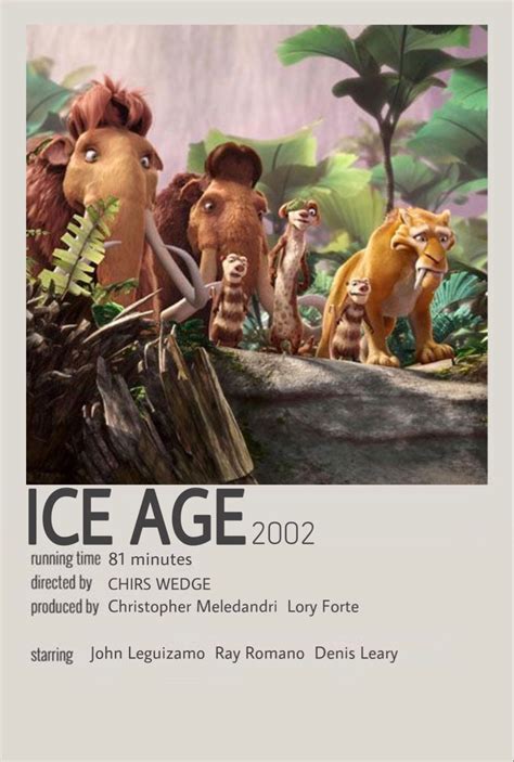 Ice Age 2002 Movie Poster