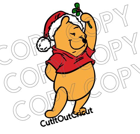 Winnie The Pooh Svg Winnie The Pooh Christmas Cut Files Pooh Etsy