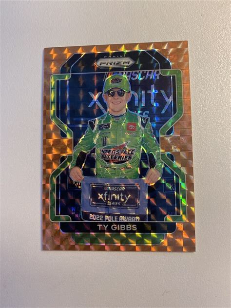 Prizm Nascar Racing Reactive Orange Ty Gibbs Ebay