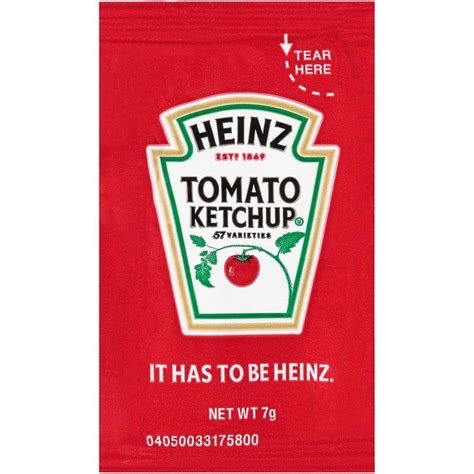 Heinz Tomato Ketchup Packets 7 Grams 1000 Ct Artofit