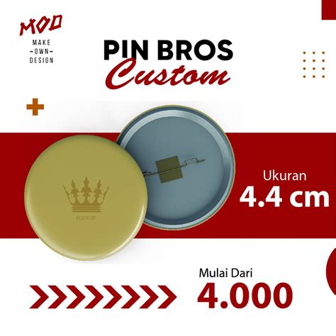 Jual Cetak Pin Bros Custom Peniti Souvenir Anime Kpop Custom Design