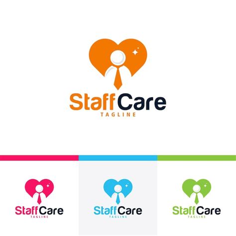 Premium Vector Staff Care Logo Icon Vector Isolated