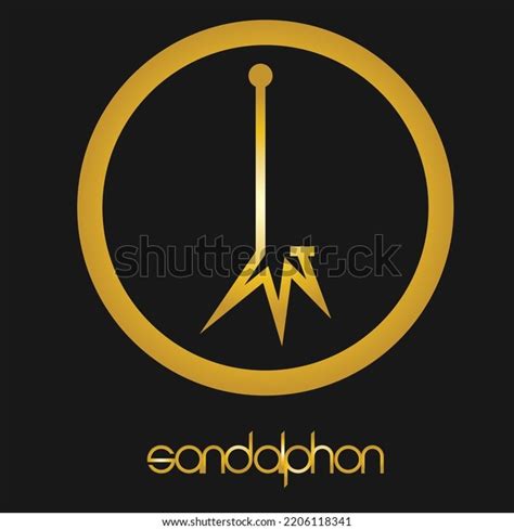 Seal Archangel Sandalphon Angel Rune Sigil Stock Vector Royalty Free