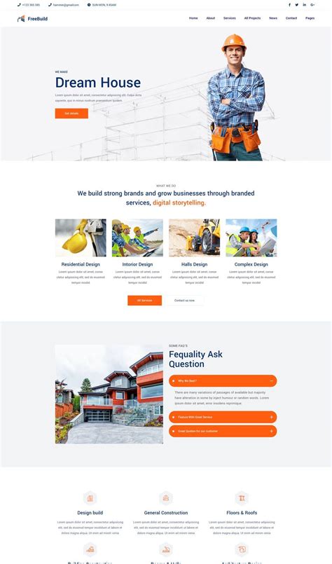 Construction Html Website Template Html Website Templates Construction