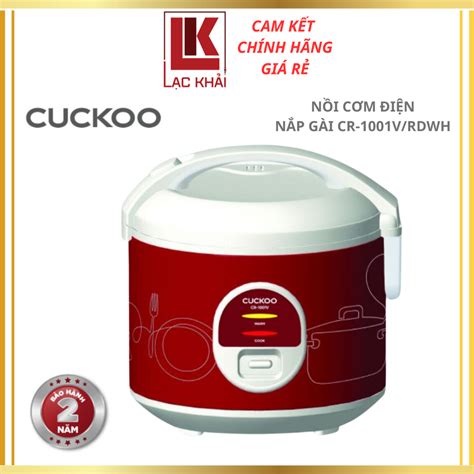 Nồi cơm điện nắp gài Cuckoo CR 1001V RDWH 1 8L Hàng chính hãng Bảo