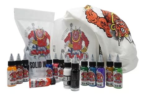 Tinta Para Tatuar Solid Ink Horitomo Set Solid Ink Env O Gratis