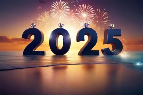 Feliz año nuevo 2025 Foto Premium