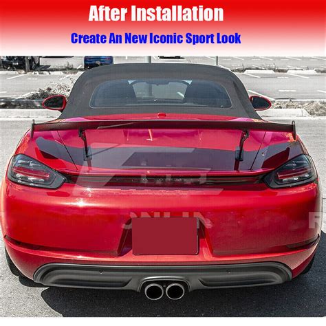 Fits Porsche Cayman Boxster 981 718 987 997 998 911 Gt4 Rear Trunk Spoiler Wing 3569794382015 Ebay