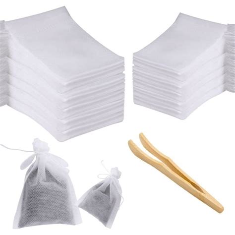 200 Pcs Sachet de Thé Sachet de Thé à Remplir avec Cordon Sachets