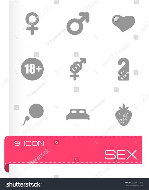 Vector Sex Icon Set On Grey Stock Vector Royalty Free 238616245