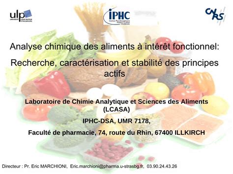 PDF Analyse chimique des aliments à intérêt fonctionnel