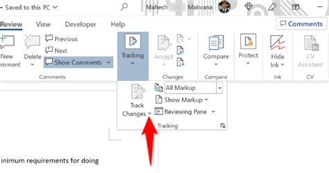 How To Turn Off Track Changes In Word