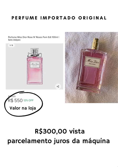 Perfume Miss Dior Rose Nroses Perfume Feminino Dior Usado