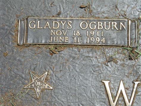 Gladys Ogburn Woodley 1911 1994 Find A Grave Memorial