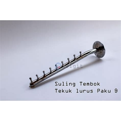 Jual SULING TEMBOK 9 TITIK TEKUK LURUS HANGER Gantungan Baju MANEKIN