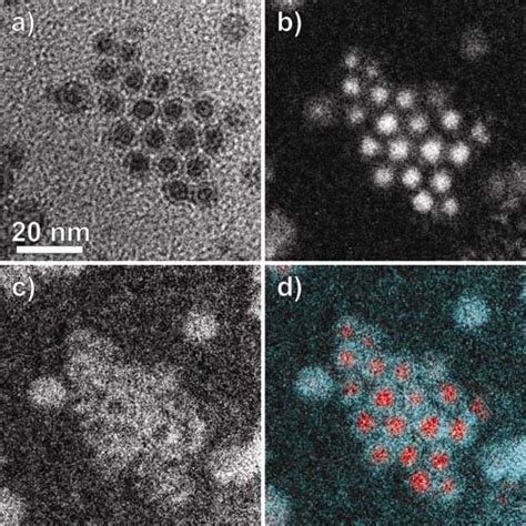 Eftem Maps Of Co Nanocrystals After Oxidation A Zero Loss Map B