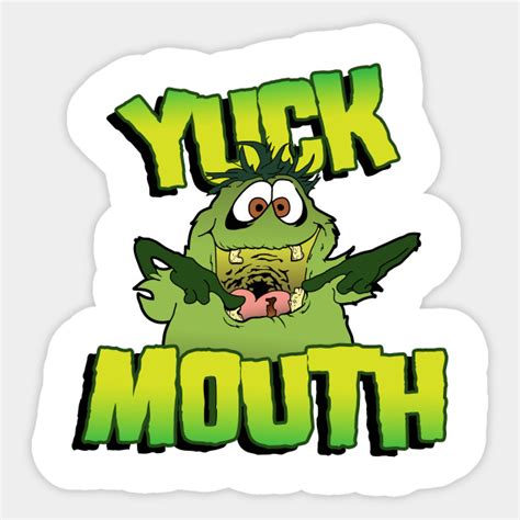 Yuck Mouth 80s Sticker Teepublic