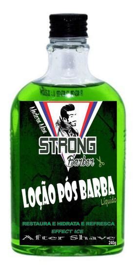 Loção Pós Barba Strong 240ml Liquida Antibactericida 1unidad Strong Barber Pós Barba