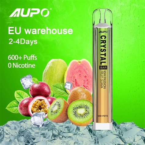 Eu Warehouse Ship Aupo Crystal 600 Puffs Vaporizers Wholesale Shisha