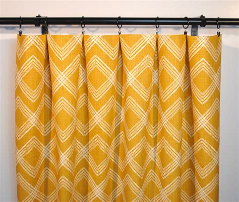 Mustard Yellow Curtains Yellow Curtain 2 Curtain Panels Etsy Yellow