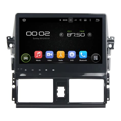 10 1 Inch Quad Core Android 5 1 Car Radio Stereo For Toyota Yaris 2014