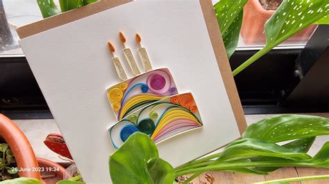 Quilling Greeting Card Happy Birthday - Etsy