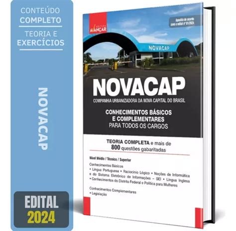 Apostila Conhecimentos Básicos E Complementares Novacap Frete grátis