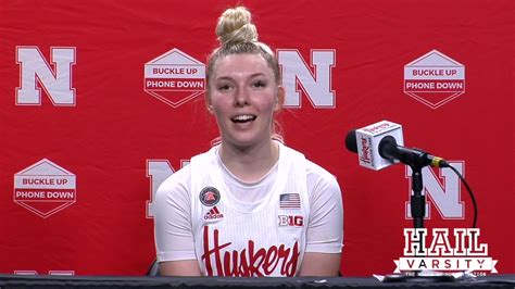 Nebraska Womens Basketball Ashley Scoggin On Penn State Win Youtube