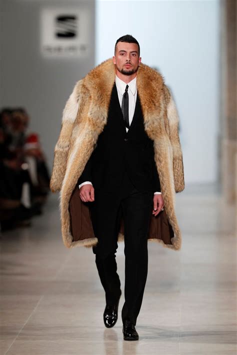 Man In Fur Coat Mens Fur Coat Mens Fashion Suits Well Dressed Men