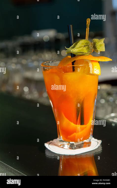 Orange vodka cocktail Stock Photo - Alamy