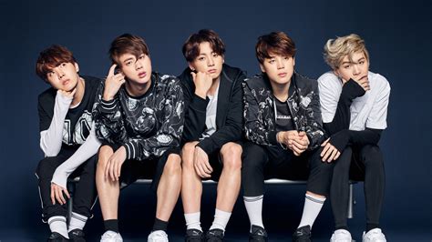 Bts Bangtan Boys In Blue Wall Background Hd Bts Wallpapers Hd