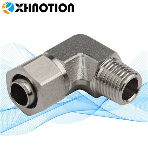 Xhnotion Pneumatic SS316L Stainless Steel SSRPL8 01 Male Elbow Push