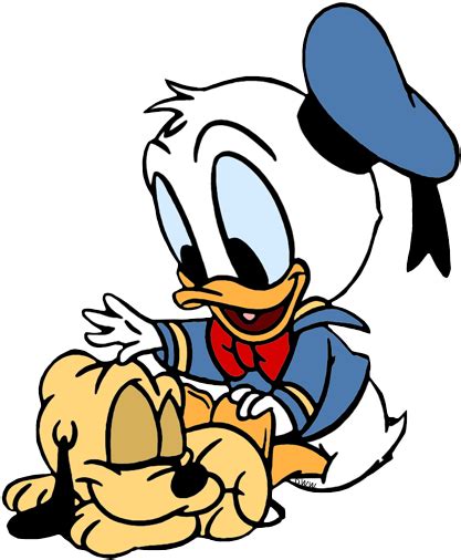 Download Disney Babies Clip Art 2 Baby Donald Duck And Pluto Full