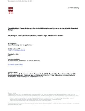 Fillable Online High Power Diode Lasers Converted To The Visible Fax