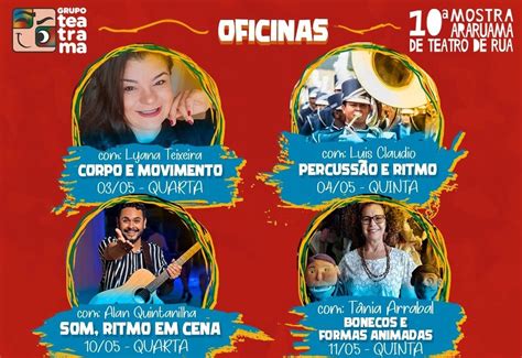 10° Mostra Araruama De Teatro De Rua Terá Oficinas Para Atores E