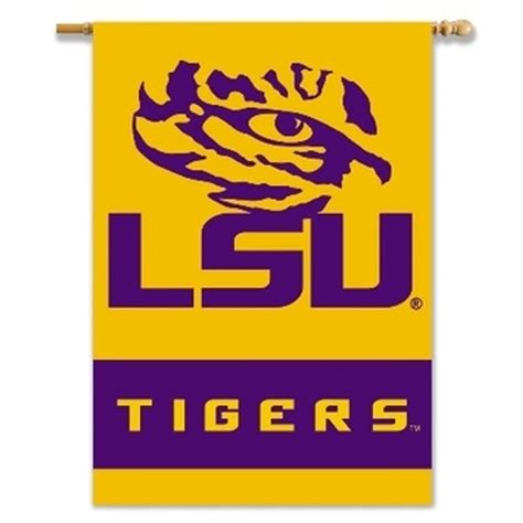 Lsu Tigers 2 Sided 28 X 40 Banner Flag Dragon Sports