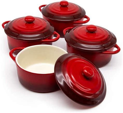 Amazon Avla Pack Ceramic Soup Bowls With Lid And Double Handles