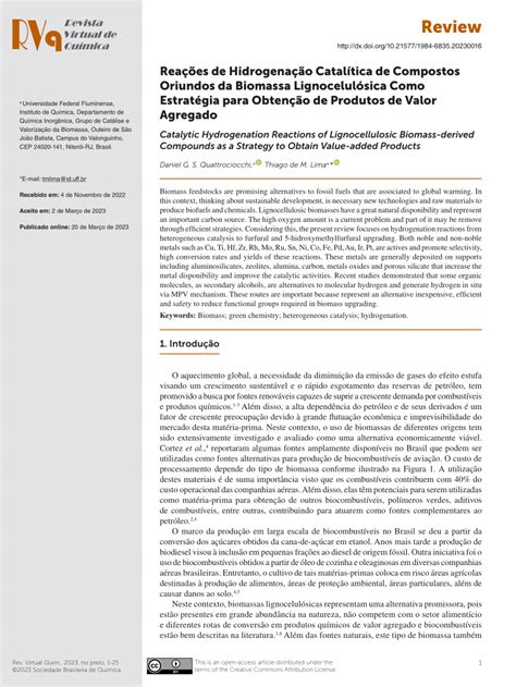 PDF Catalytic Hydrogenation Reactions Of Lignocellulosic Biomass