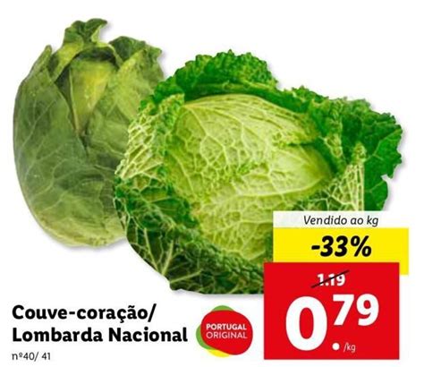 Promoção Couve coração Lombarda Nacional em Lidl