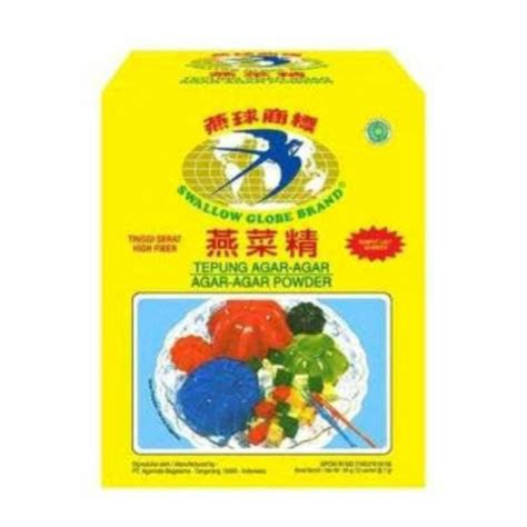 Jual Agar Agar Swallow Globe Putih Plain 1 Sachet 7gram Shopee