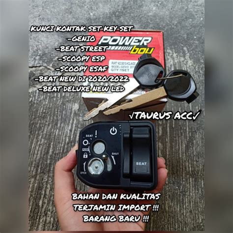 Jual Kunci Kontak Key Set Genio Beat Street Scoopy Esp Beat Fi