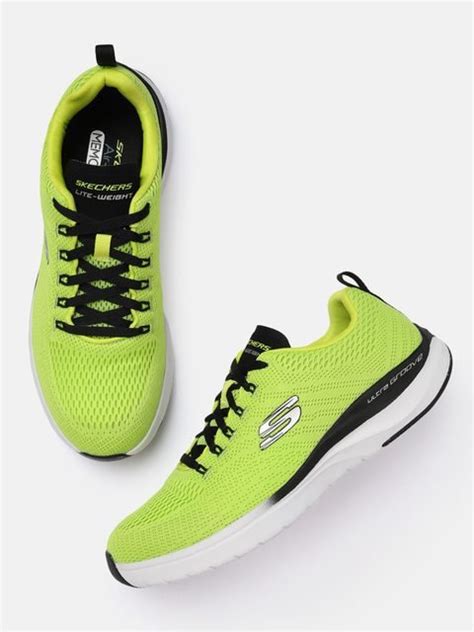 Skechers Men Lime Green & Black ULTRA GROOVE – TEMPLAR Sneakers