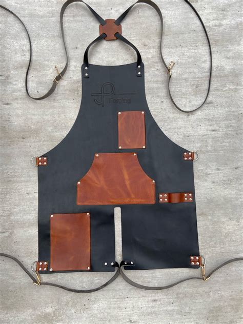 Split Leg Leather Apron Bbq Blacksmith Grill Kitchen Etsy