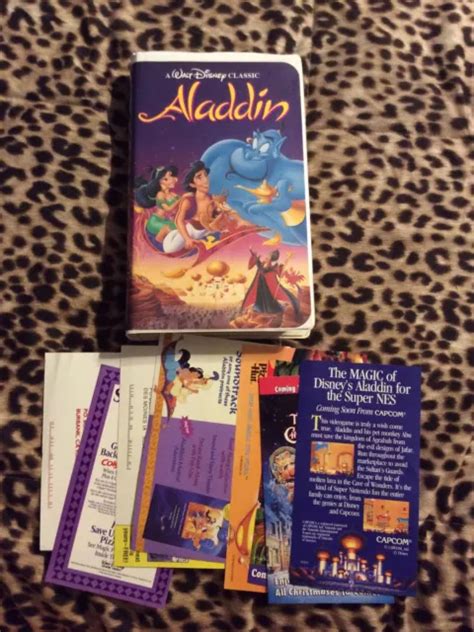 Aladdin Vhs Black Diamond Walt Disney Classic Robin Williams